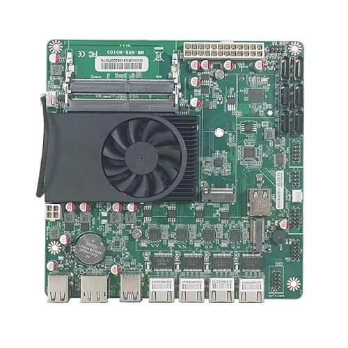 N5105 NAS Motherboard Mini ITX Industrial 17x17CM Soft Routing Intel i226 2.5Gbps 4*LAN 2*M.2 NVMe 6*SATA3.0 HDMI2.0 DP von CYMINILMDPC