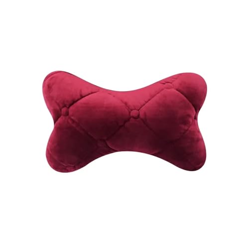 CYMMIYT Auto nackenkissen 2 stücke Auto Hals Kopfstütze Kissen Memory Foam Auto Sitz Hals Kissen Atmungsaktive Kopf Hals Unterstützung for Schlaf Kissen Neck Rest Kissen(Rose Red) von CYMMIYT