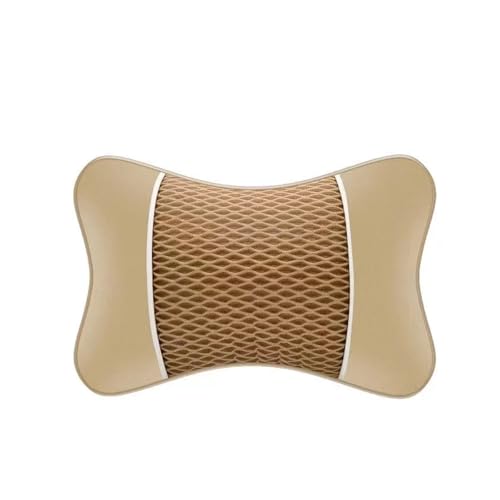 CYMMIYT Auto nackenkissen Auto Universal Sitz Kopfstütze Doppel Seite Neck Memory Kissen Kopf Unterstützung Schutz Kissen Auto Reise Zubehör(Beige) von CYMMIYT