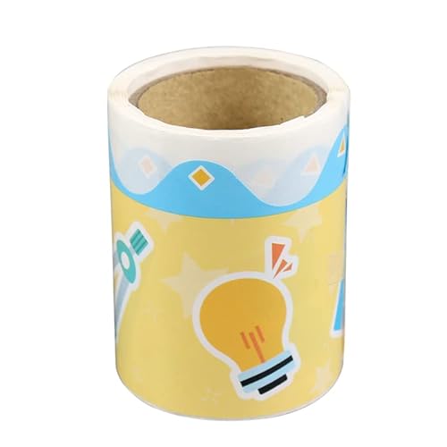 CYMMIYT Bordüre Selbstklebend 1 Rolle Tafelrand Aufkleber Bulletin Border Trim Klassenzimmer Wandkunst Dekorationstafel Selbstklebend 5M(Yellow) von CYMMIYT