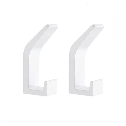 CYMMIYT Kleiderhaken Robe Hook Hooks For Hanging Wall Mounted Hooks Coat Rack Wall Mounted(2PC-WHITE) von CYMMIYT