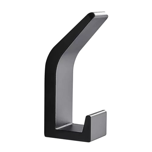CYMMIYT Kleiderhaken Robe Hook Hooks For Hanging Wall Mounted Hooks Coat Rack Wall Mounted(Black-Glue,8Pcs) von CYMMIYT