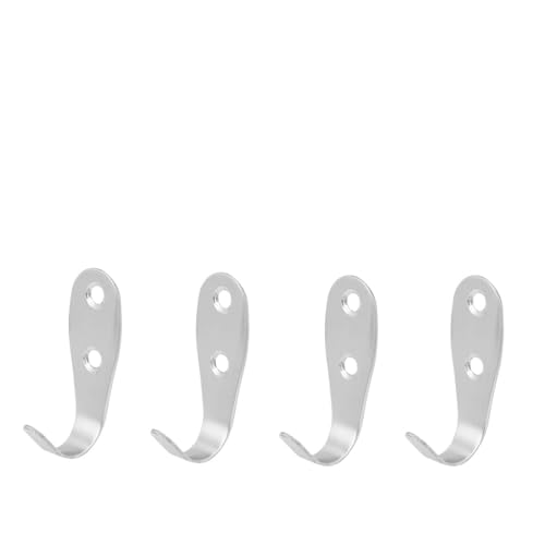 CYMMIYT Kleiderhaken Robe Hook Hooks For Hanging Wall Mounted Hooks Coat Rack Wall Mounted(Silver-Large-4pc) von CYMMIYT