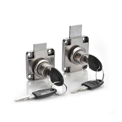 CYMMIYT Schrankschloss Kupfer Schubladenschlösser Schrank Schrank Schreibtisch Hasp Latch Home Nockenschlösser mit 2 Schlüsseln for Kleiderschrank Möbel Hardware Briefkasten(101-22) von CYMMIYT