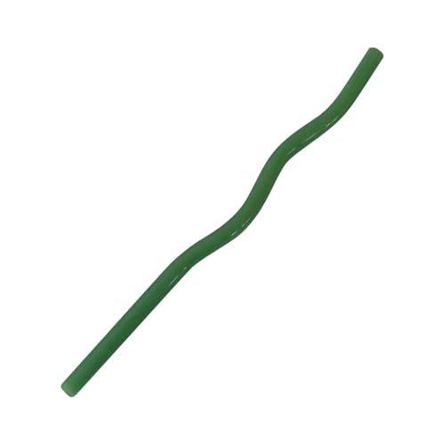 Glasstrohhalme 5 stücke Mehrweg Glas Strohhalme Bunte Klar for Smoothie Milchshakes Tee Saft(Green) von CYMMIYT