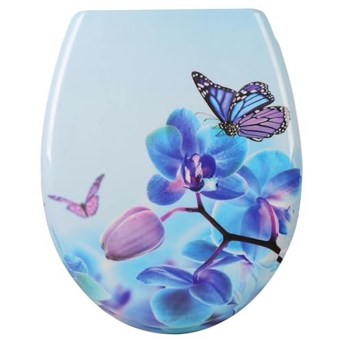 Toilettensitz 1PC WC-Toilettensitzabdeckung Langsam schließender Universal-Toilettendeckel Verdicken Sie den Ersatz U-Typ PP-Platte Toilette for Badezimmerteile(Color09) von CYMMIYT