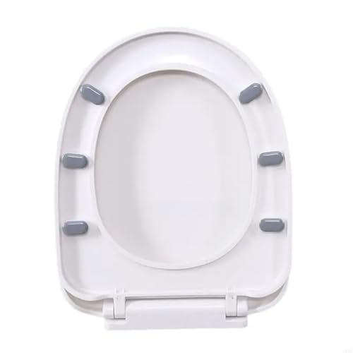 Toilettensitz Toilettendeckel mit langsamer Schließung, tragbar, Deckel, verdicktes Badezimmer, Wohnaccessoires, ABS-Textur, Toilettensitze(U shaped) von CYMMIYT