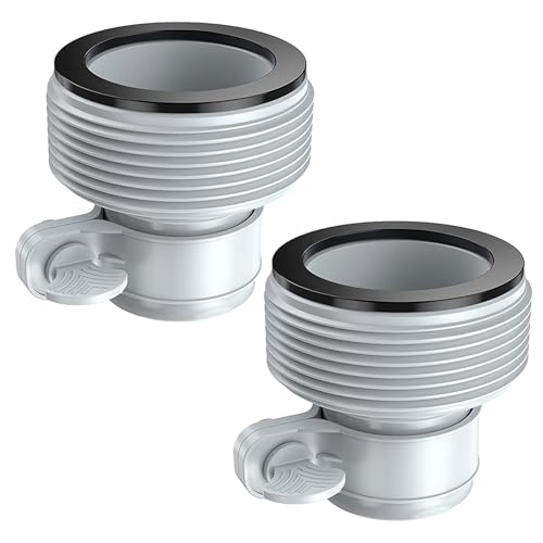CYMYGS 2 StüCk Poolschlauch Adapter, Schlauchadapter, Poolschlauch Verbinder, FüR Intex Adapter B, Austauschbare Schlauchadapter, Anschluss FüR Pool Schlauch, Gartenschlauch, poolschlauch von CYMYGS