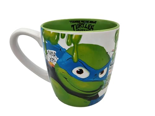 CYP Brands Ninja Turtles Tasse, Frühstückstasse, Original-Tassen, Mug, Leonardo, Weiß, offizielles Produkt von CYPBRANDS