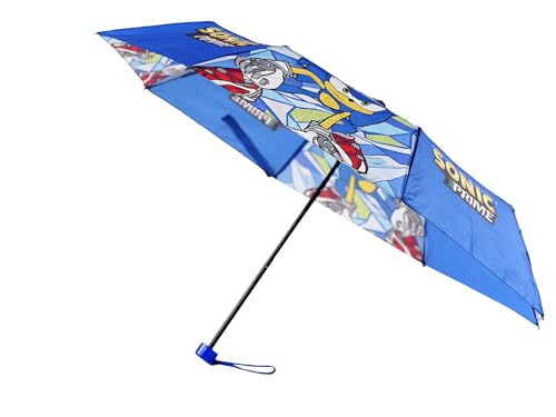 CYPBRANDS Faltbarer Regenschirm, manuell, Sonic The Hedgehog, 48 cm, Sport, mehrfarbig (mehrfarbig), Einheitsgröße von CYPBRANDS