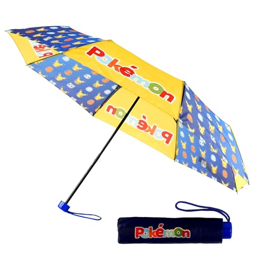 CYPBRANDS Regenschirm, faltbar, manuell, Pokemon, 48 cm, Sport, mehrfarbig (mehrfarbig), Einheitsgröße von CYPBRANDS