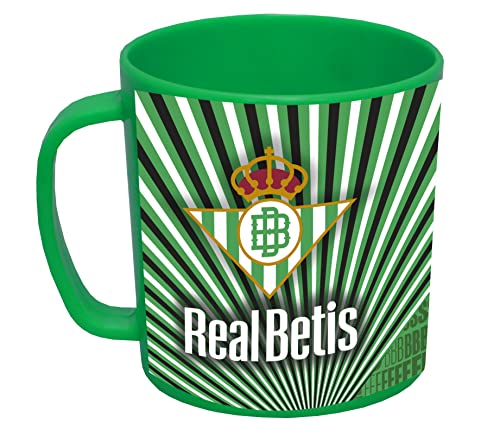 Real Betis Balompié-Tasse, Frühstück, Geschirr, Becher, Mikrowelle, spülmaschinenfest, BPA-frei, offizielles Produkt (CyP Brands) von CYPBRANDS