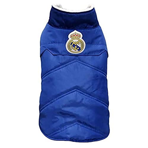CYPBRANDS Real Madrid CF Hunde- oder Katzenmantel, Größe XXS, Blau, offizielles Produkt von CYPBRANDS
