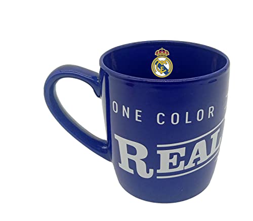Tasse blau lackiert 350 ml in Box Real Madrid, Tasse für Fußballer, originelles Geschenk Real Madrid (CyP Brands) von CYPBRANDS