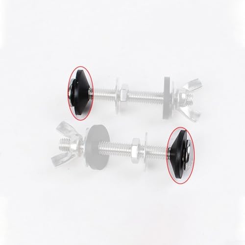 10 Stück rutschfeste Gummibeschläge zur Sicherung von WC-Sitzen für 6 mm und 8 mm Scharniere (M8 (für 8 mm)) von CYRENT