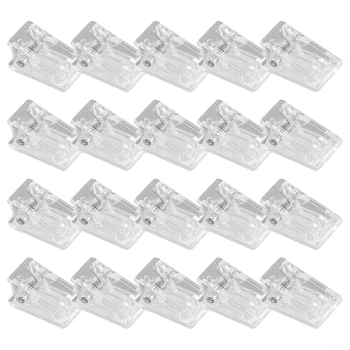 20 Stück Federklammern für Duschvorhänge und Wandteppiche, praktisches Wandclip-Set für Heimdekoration 20 Stück Federklammern für Duschvorhänge und Wandteppiche, praktisches Wandclip-Set für Heimdekoration von CYRENT