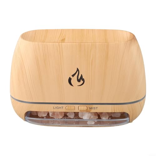 200 ml Farbwechsel-Diffusor für ätherische Öle, geräuscharm bei 36 dB, ideal für Wohnambiente und Entspannung, sichere automatische Abschaltung (helle Holzmaserung) von CYRENT