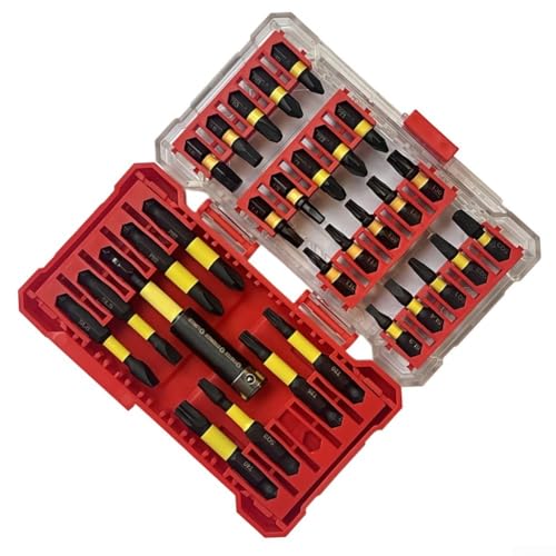 29-teiliges magnetisches Schraubendreher-Bit-Set für Elektrowerkzeuge, 75 mm Bithalter, inklusive 28 Bits und Aufbewahrungsbox für einfache Verwendung und Transport 29-teiliges magnetisches Schraubendreher-Bit-Set für Elektrowerkzeuge, 75 mm Bithalter, inklusive 28 Bits und Aufbewahrungsbox für einfache Verwendung und Transport von CYRENT