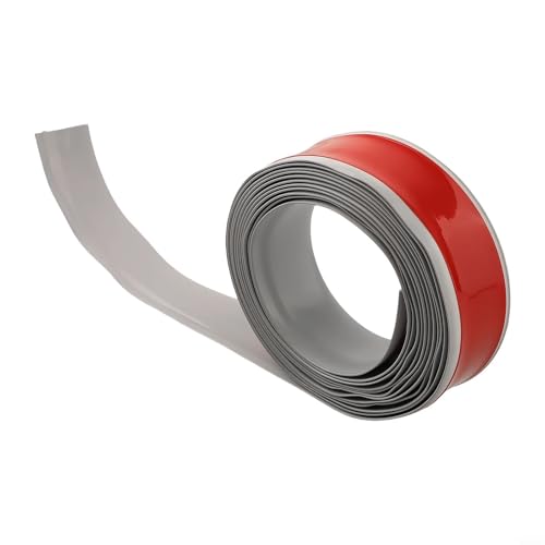 5 m flexible PVC-Bodenleiste für stilvollen Wandschutz in verschiedenen Umgebungen (S Silber) von CYRENT