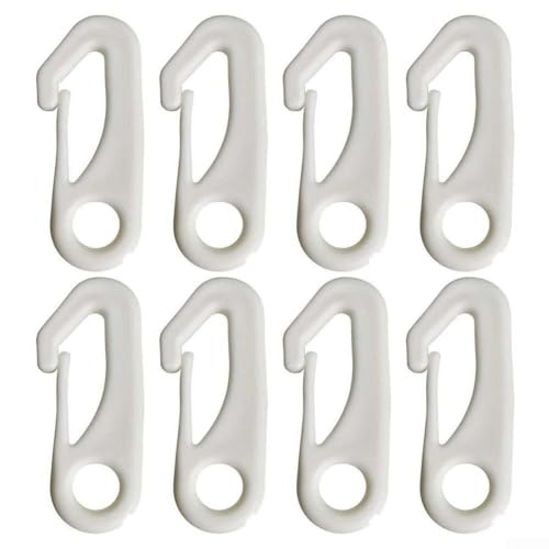 8 Stück Fahnenmast-Karabinerhaken, strapazierfähiges Nylon-Material, Befestigungszubehör für Fahnenmasten, wetterbeständig und geeignet für Standardflaggen und mehr von CYRENT