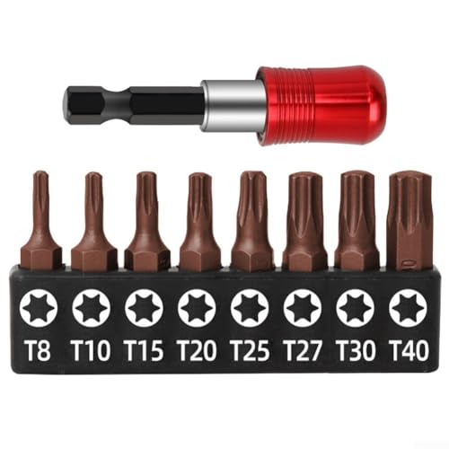 8-teiliges metrisches Sechskant-Bit-Set mit selbstsichernder Stange und magnetischen Spitzen zum Antrieb von metrischen Sechskantschrauben, kompatibel mit verschiedenen Elektro- und Handwerkzeugen 8-teiliges metrisches Sechskant-Bit-Set mit selbstsichernder Stange und magnetischen Spitzen zum Antrieb von metrischen Sechskantschrauben, kompatibel mit verschiedenen Elektro- und Handwerkzeugen von CYRENT
