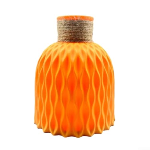 Ästhetische Vase mit Wasserwellen-Design, perfektes dekoratives Stück für jeden Anlass (Orange) von CYRENT