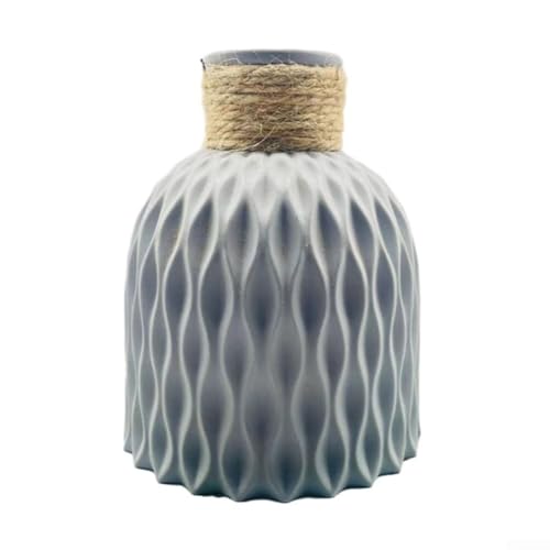 Ästhetische Vase mit Wasserwellen-Design, perfektes dekoratives Stück für jeden Anlass (grau) von CYRENT