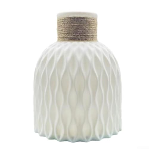 Ästhetische Vase mit Wasserwellen-Design, perfektes dekoratives Stück für jeden Anlass (weiß) von CYRENT