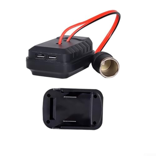 Batterieadapter Konverter mit Dual USB Anschlüssen und Steckdose für BL1830 BL1840 BL1815 und für A32106 Batterien, geeignet für mehrere elektronische Ger te (für BL1830 Akku) von CYRENT