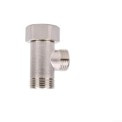 Bidet-T-Adapter mit 3-Wege-Rohrverschraubung, aus Messing, auslaufsicheres Design für optimale Leistung in Sanitärarbeiten (1/2) von CYRENT
