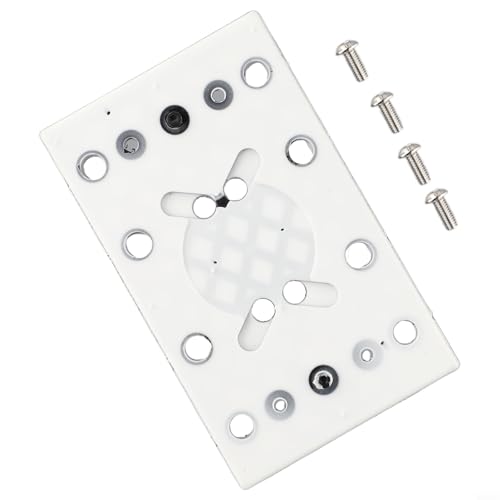 CYRENT 130 x 80 mm quadratisches Schleifpad, 12 Löcher, Ersatzplatte für RTS 400 REQ Schleifer, Ersatzzubehör von CYRENT