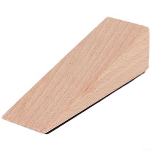 CYRENT 2 Stück Holz-Türstopper-Keile mit rutschfester Unterseite für sicheren Halt der Tür in Heim- und Büroumgebungen, nachhaltiges Material für lange Lebensdauer (Dark(4)) von CYRENT