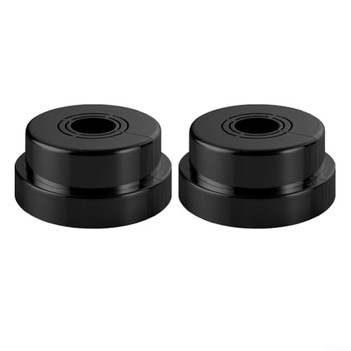 CYRENT 2 Stück Wasserhahn dekorative Abdeckung Rohr Wandabdeckung für 1,27 cm 1,9 cm Wasserhahn Anschluss Küche Bad Dusche Armatur (schwarz) von CYRENT