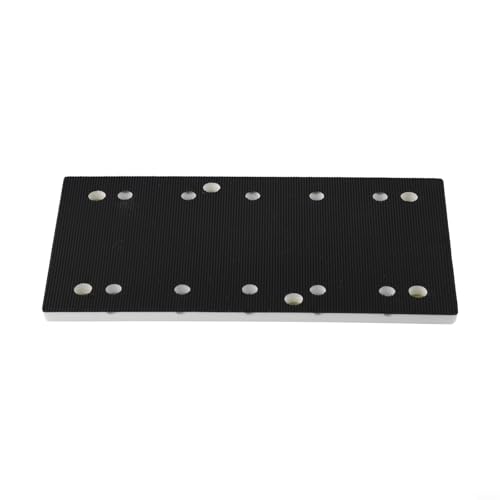CYRENT 2 Stück weiche Schwamm-Quadrat-Schnittstellen-Pads, kompatibel mit 115 x 225 mm Schleifscheiben, Ersatz für 10 Löcher, 6 Löcher, Schleifscheibe, kurzer Haken, quadratisches Schleifpad von CYRENT
