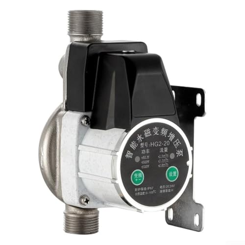 CYRENT 24 V DC Wasserdruckerhöhungspumpe, automatisch, geräuschlos, Gusseisen, mit Multi-Geschwindigkeitseinstellung, für Solar- oder Gaswarmwasserbereiter (B) von CYRENT