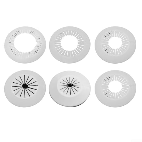 CYRENT 4 Stück Kunststoff-Rohr-Abdeckplatte Wandlochkanalabdeckung Kabelbuchsen-Set für Wasserrohr-Luftleitungen (117 mm) von CYRENT