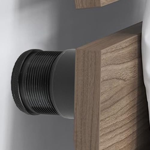 CYRENT 4 verstellbare Möbelerhöhungen mit rutschfesten, stoßdämpfenden Matten zum Anheben von Bettfüßen und anderen Möbeln für stabile und leise Unterstützung (grau) von CYRENT