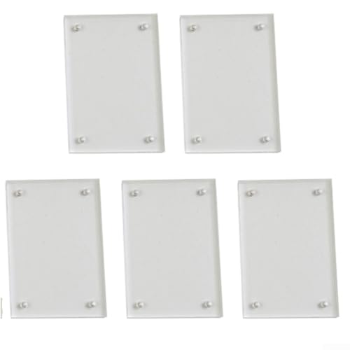 CYRENT 5 x Acryl-Bilderrahmen mit rechtwinkligem Design und 0 2 + 0 2 cm Dicke, geeignet für Zertifikate, Fotos, Preisschilder in horizontaler oder vertikaler Position (10,2 x 15,2 cm) von CYRENT