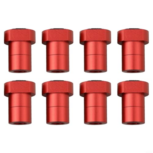 CYRENT 8 Stück Aluminiumlegierung Holzbearbeitungsbank Hunde Stop Positionierungsklemmen für 19 mm 20 mm Hundelöcher Tisch Klemmvorrichtung Fräsen Schneiden Schleifen Schwarz Rot (19 mm rot) von CYRENT