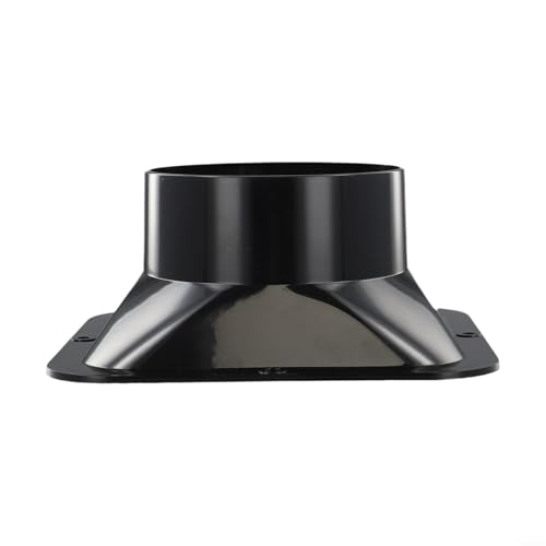 CYRENT ABS-Kunststoff-K-Verbindungsstück, quadratischer Flansch für 100–300 mm Durchmesser Schlauch-Rückschlagventil, Hauslüftungssystem (110#) von CYRENT