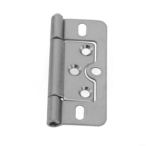 CYRENT Abnehmbare stabile Eisen-Türscharniere für Schränke, Kleiderschränke, Schränke und Fenster (Silber) von CYRENT