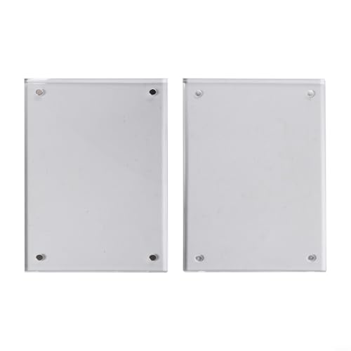 CYRENT Acryl-Bilderrahmenständer, transparenter Magnet, Schreibtischhalter, stabiles Display, transparentes Material, mehrere Größen, leicht zu reinigen, stabiles Design (10 x 15 cm) von CYRENT