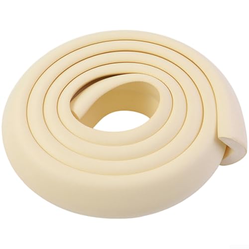 CYRENT Baby Sicherheits-Eckenschutz mit L-förmigen Kantenschutzstreifen für Möbel, Anti-Kollision, stoßdämpfend und wasserabweisend, Gummi-Polsterung für Kindersicherheit (beige) von CYRENT