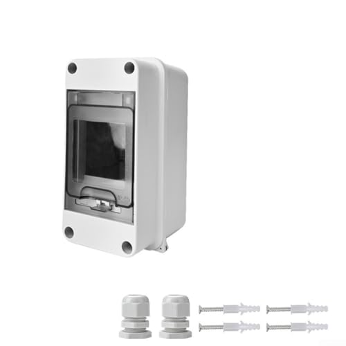 CYRENT DIN-Schienengehäuse 3-fach wetterfest Verteilerkasten Transparente Abdeckung Abzweigdose Outdoor Elektrische Verteilerschutzbox für Innen- und Außenstromsysteme CYRENT DIN-Schienengehäuse 3-fach wetterfest Verteilerkasten Transparente Abdeckung Abzweigdose Outdoor Elektrische Verteilerschutzbox für Innen- und Außenstromsysteme von CYRENT