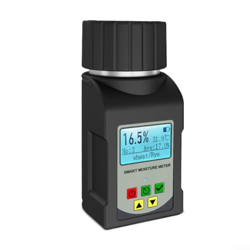 CYRENT Digitaler Kornfeuchtigkeitsanalysator, 25 Typen, Getreideprüfer mit Temperaturkompensation und Datenspeicherfunktion CYRENT Digitaler Kornfeuchtigkeitsanalysator, 25 Typen, Getreideprüfer mit Temperaturkompensation und Datenspeicherfunktion von CYRENT