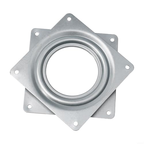CYRENT Drehplatte aus Metall, um 360° drehbar, für Bürostuhl, Schreibtischstuhl, Barhocker, Autositz, Präsentationsständer, drehbare Basis, Lagerhalterung (10,2 cm) von CYRENT