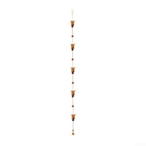 CYRENT Eisen-Eule Design Regenkette für Garten Traufe dekoratives Outdoor-Wasserablaufsystem 230 cm Länge von CYRENT