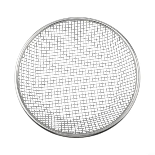 CYRENT Gartensieb für Sand, Erde, Kompost, verzinktes Eisensieb für Felsen, Schmutz, Kies, 30 cm Durchmesser oben, passend für Eimer mit 1,8 l Fassungsvermögen, inklusive Handschuhen, 2 mm/6 mm/10 mm von CYRENT