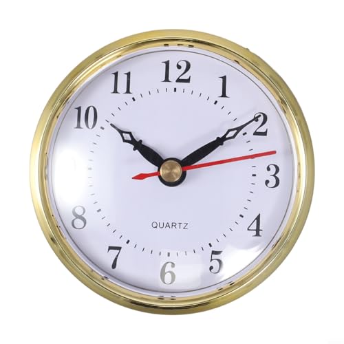 CYRENT Goldenes Quarz-Uhrwerk, 80 mm, arabische römische Ziffern, Ersatzteile mit Gummidichtung für DIY-Uhren-Reparatur (Arabien) von CYRENT
