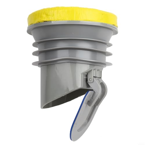 CYRENT Gummi-Kunststoff-Flansch-Rückschlagventil mit Anti-Rückfluss-Design für auslaufsichere WC-Installation (grau) von CYRENT